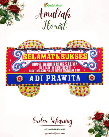 Papan Bunga Ucapan Selamat Gondrong